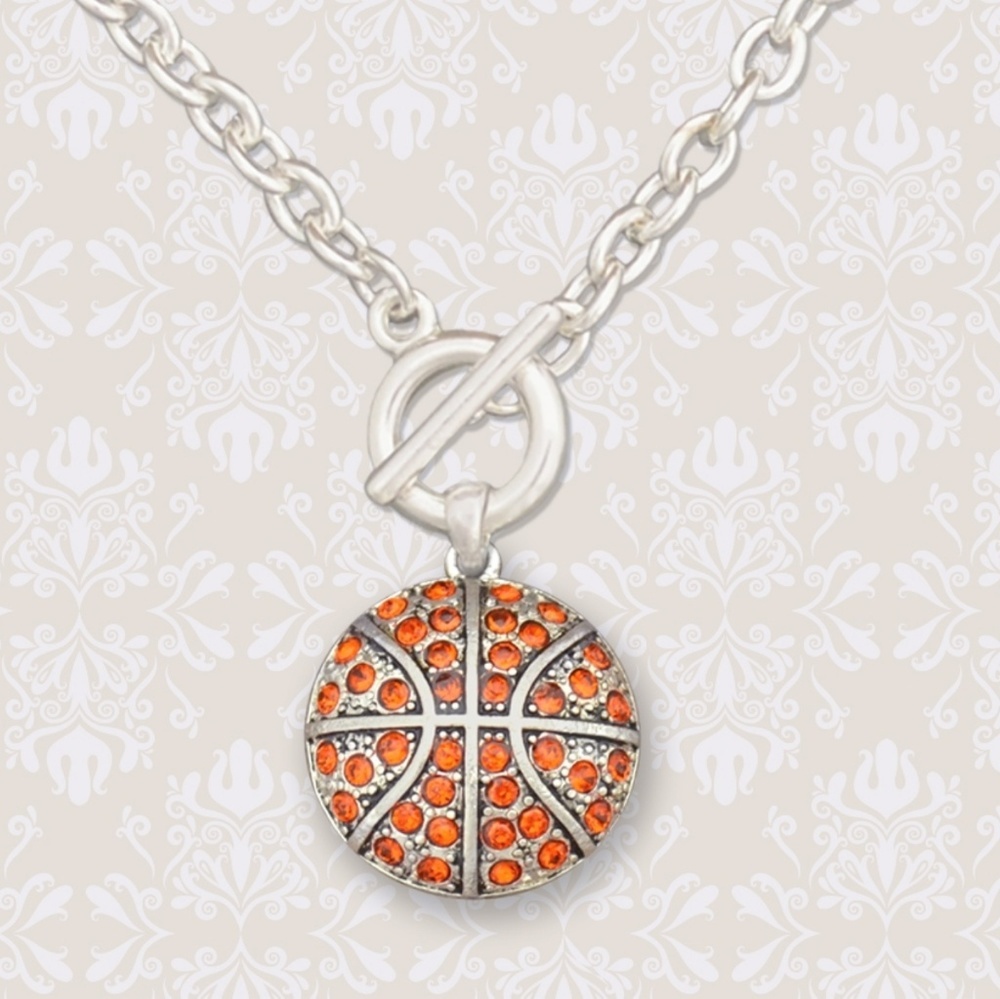 Basketball Toggle Necklace - Picture 2 of 2